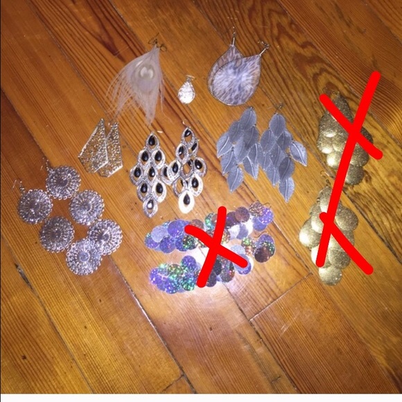 7 earrings on hold for @bayzbby