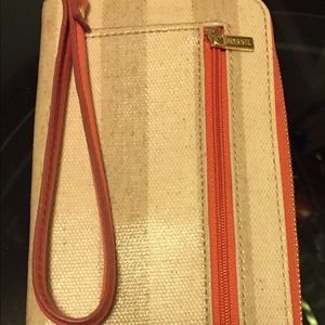 Fossil Zip Wristlet or Wallet