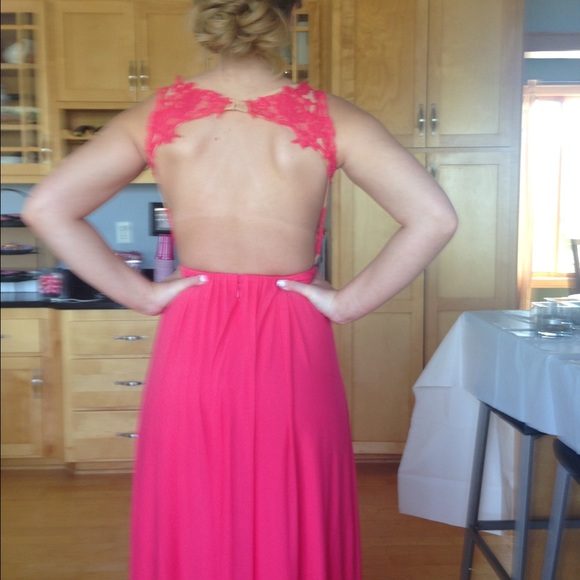 Pink prom dress