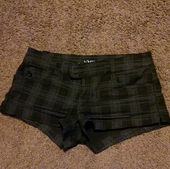 YMI black plaid shorts