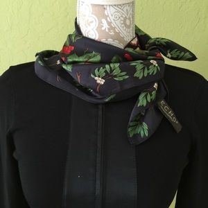 Christmas print square scarf
