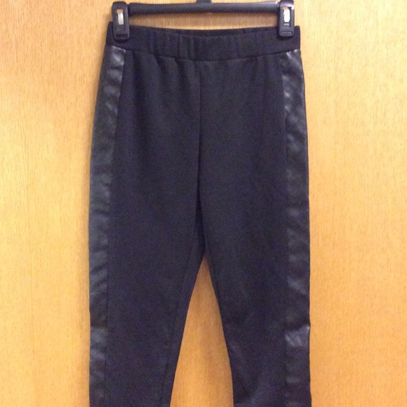 MOSSIMO SUPPLY CO black pant with leather detail - Picture 1 of 3