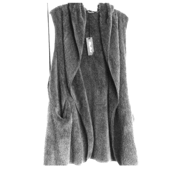 Urban Outfitters Sweaters - 🎅🏼FLASH🔥CHARCOAL FUZZY VEST🔥NWT🔥