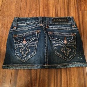 Rock revival jean skirt size 25