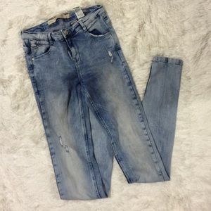 Zara Premium Wash Skinny Jeans sz 2