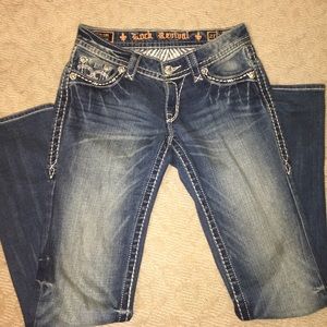 Rock Revival Laura Straight Jeans (Sz 27)