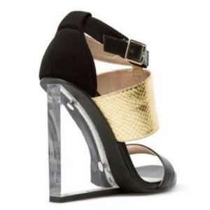 Paper Fox Pravi Clear Heel Wedge