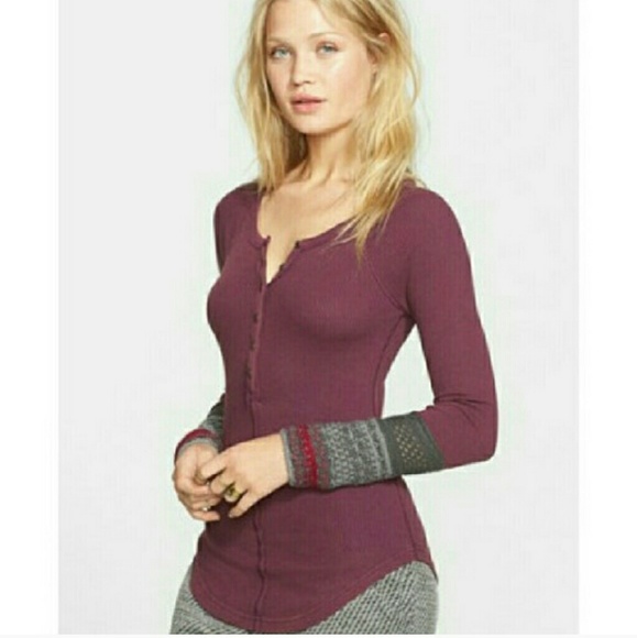 New Free People Newbie Ski Lodge Thermal Cuff M - Picture 2 of 3