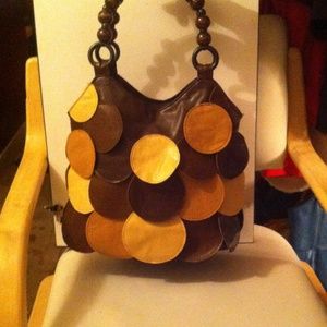 Brown fun looking shoulder bag