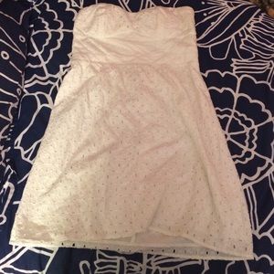 White Strapless Dress