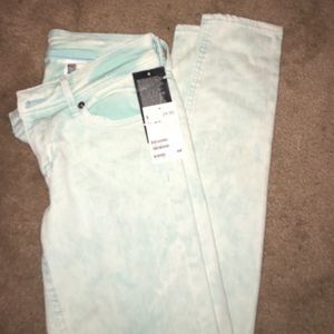 NWT acid blue skinny jeans