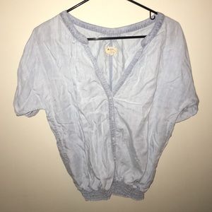 Small denim top