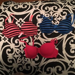 3 Bra Bundle! VS Wear Everywhere Demi Bras 36C