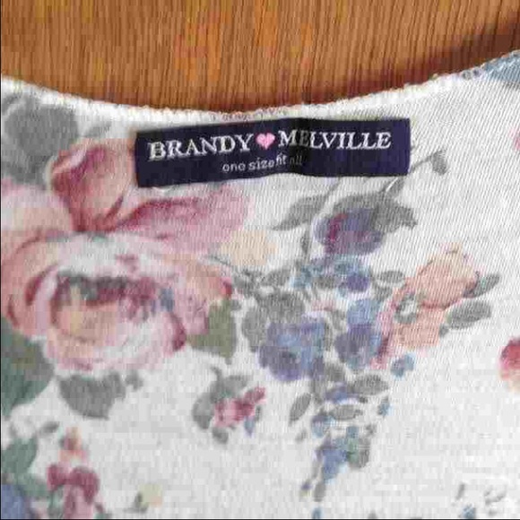 RARE floral Brandy Melville top - Picture 2 of 2