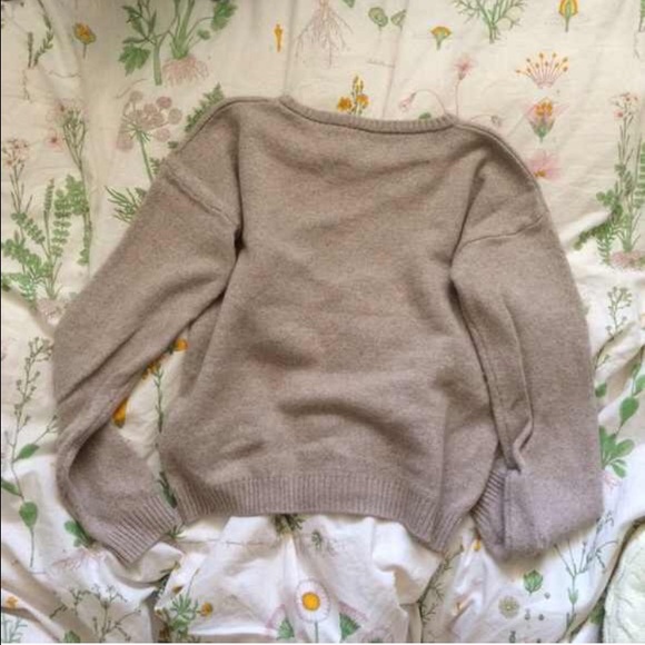 OFFERS!! Brandy Melville beige sweater - Picture 2 of 3