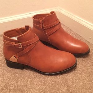 Tan ankle boots