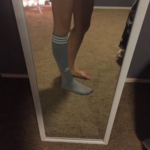 adidas grey soccer socks