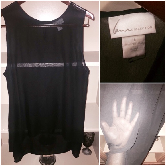 Lane Bryant Tops - Lane Bryant Chiffon Hi-Lo Tunic
