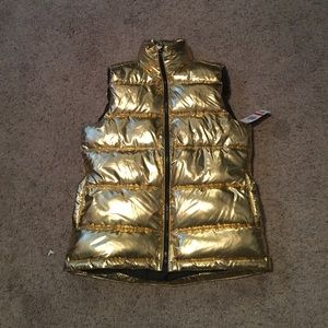 Material Girl Puffer Vest NWOT