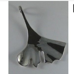 RLM STERLING SILVER 925 GINKO LEAF PENDANT