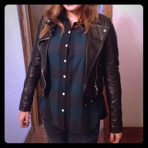 Pleather moto jacket