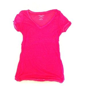 Pink American Eagle Favorite Tee
