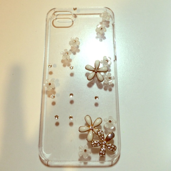 Diamond flowers iPhone case
