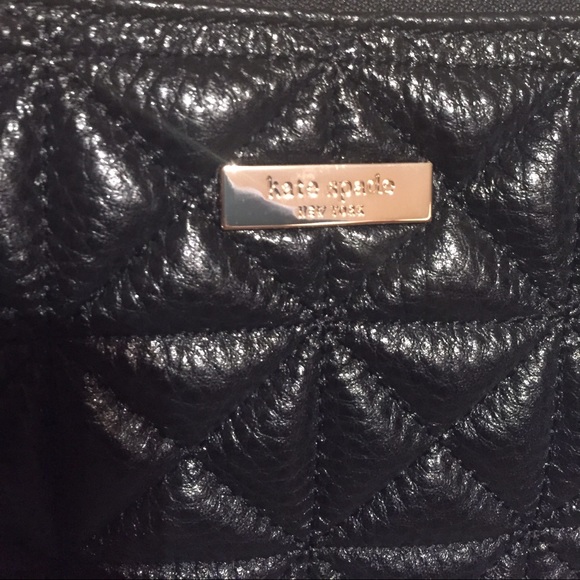 Black Quilted Kate Spade Purse - Picture 3 of 4