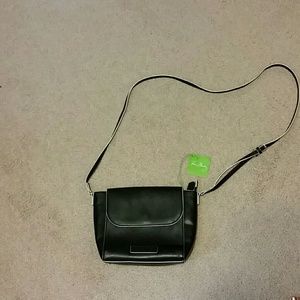 Vera Bradley black leather bag
