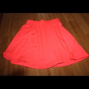 Coral Circle Skirt