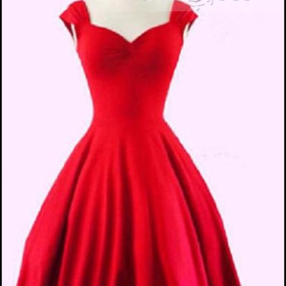 Open Back Cap Sleeve Vintage Dress