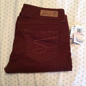 Size 10 burnt sienna skinny jeans
