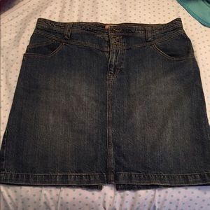 Longer jean skirt