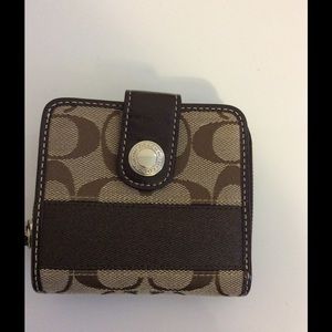 Coach Brown Signature C Wallet