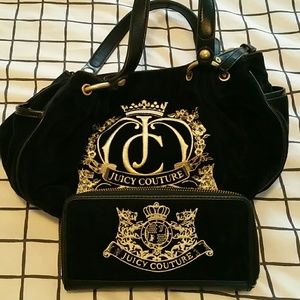 Juicy couture handbag and wallet