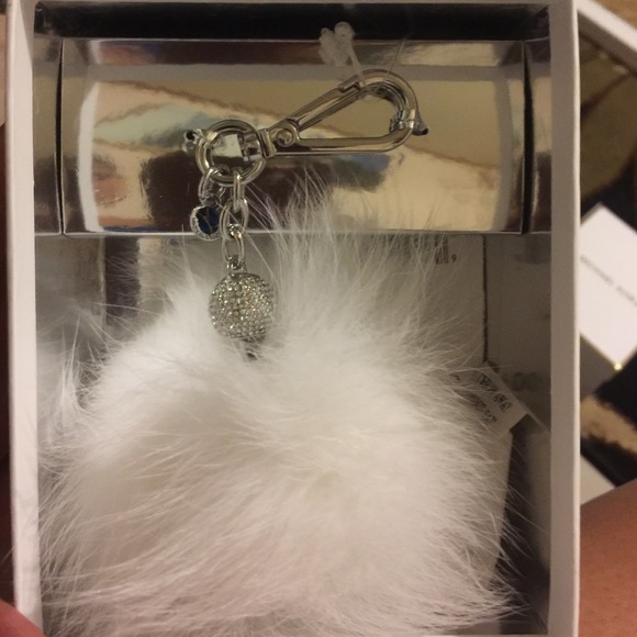Michael Kors pompom Keychain
