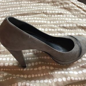 Cole Haan gray heels