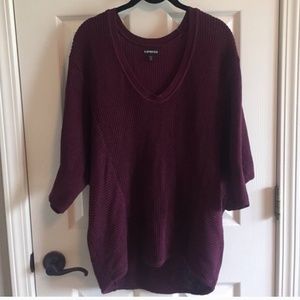 Express maroon sweater