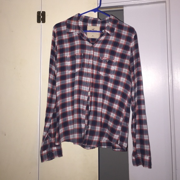 Plaid button down shirt