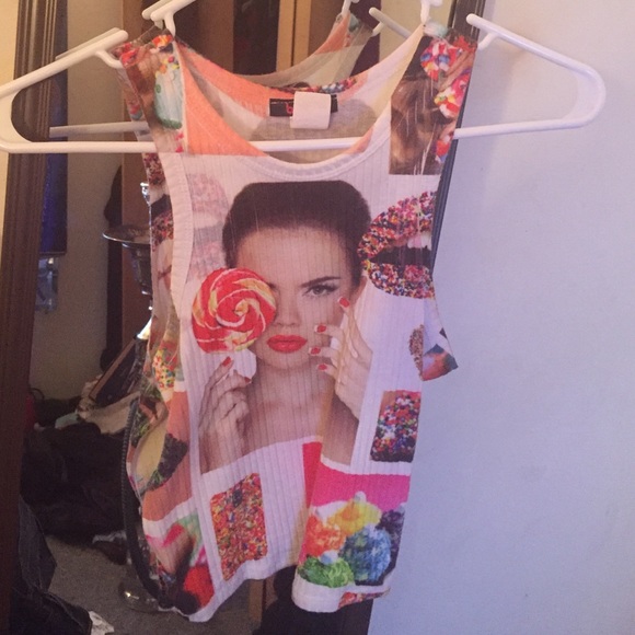 Crop top and jersey shirt together - Picture 2 of 2