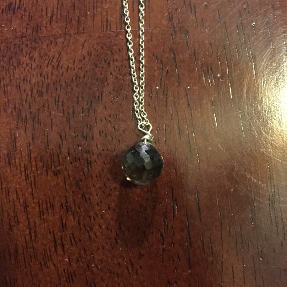 Summer Ellis Faceted Smoky Quartz Pendant Necklace