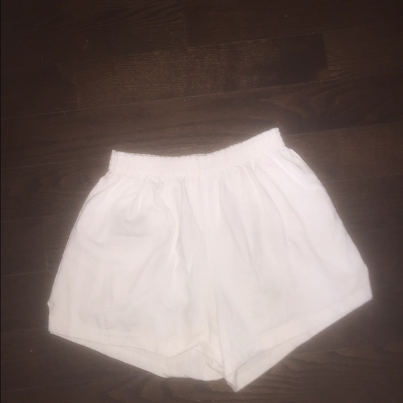 White Medium Soffe Shorts