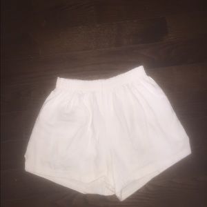 White Medium Soffe Shorts