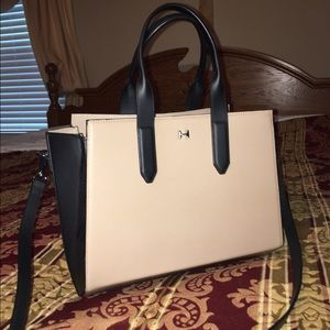 Halston Heritage Leather East-West Satchel Bag