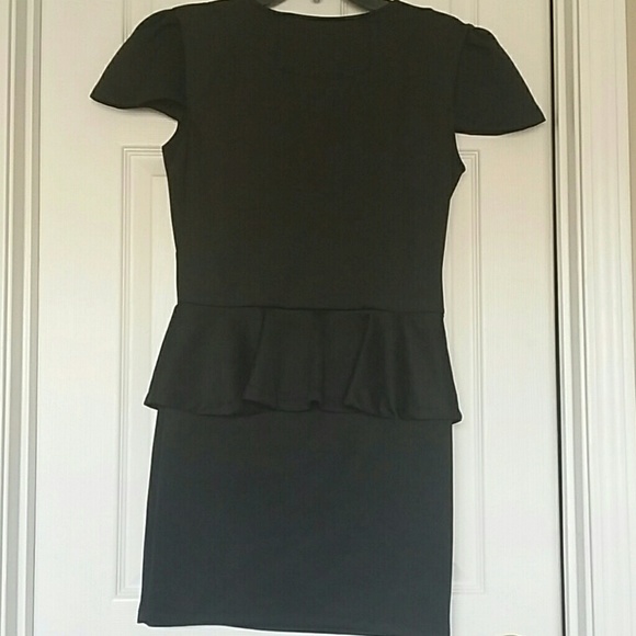 NWOT XL Black Pleplum Dress