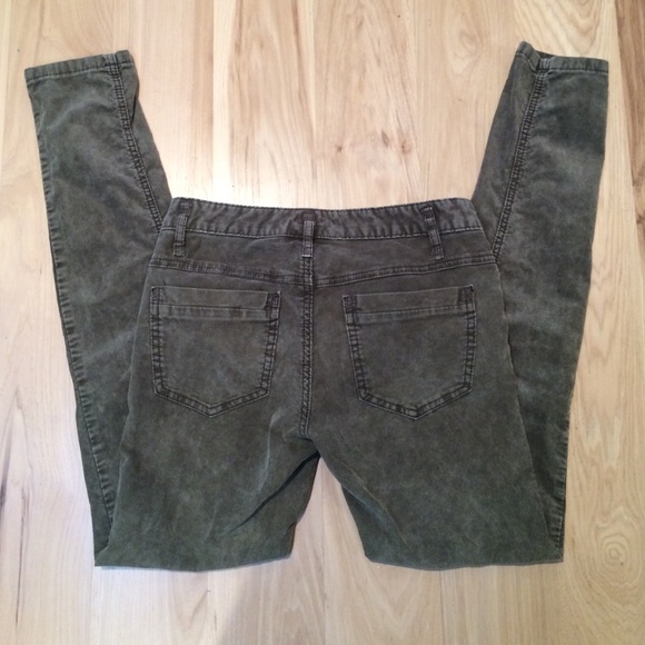 Free People Mineral Wash Skinny Corduroy Pants W27 - Picture 3 of 4