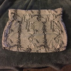 Snake skin looking mini skirt
