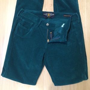 Lucky Brand Turquoise Corduroy Jean 26R