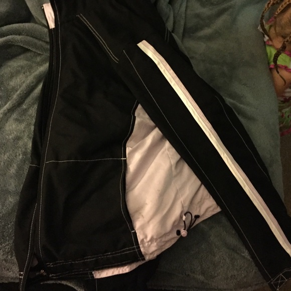 Purple and black zip up jacket