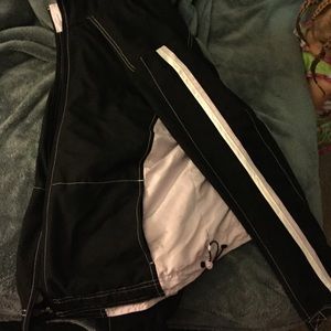 Purple and black zip up jacket